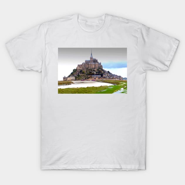 Mont Saint Michel Normandy France T-Shirt by AndyEvansPhotos